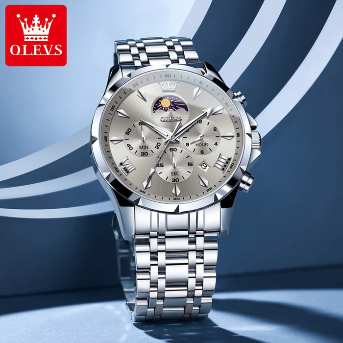 Olevs 3653 Gents chronograph watch.