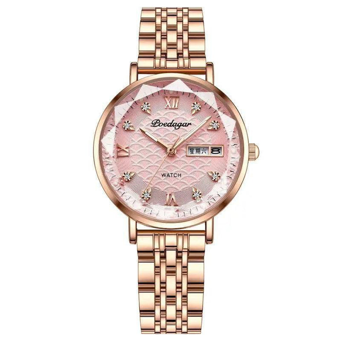 POEDAGAR Classic crystal watch